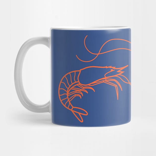 Shrimp Silhouette by Mako Design 